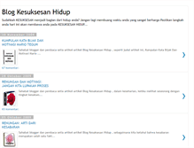 Tablet Screenshot of kesuksesan-hidup.blogspot.com