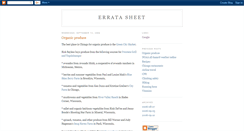 Desktop Screenshot of erratasheet.blogspot.com