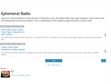 Tablet Screenshot of ephemeralradio.blogspot.com