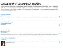 Tablet Screenshot of consultoria-soldadura.blogspot.com