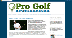 Desktop Screenshot of progolfinsider.blogspot.com