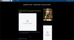 Desktop Screenshot of americanvampiremagazine.blogspot.com