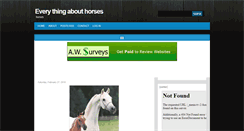 Desktop Screenshot of horses-4-you.blogspot.com