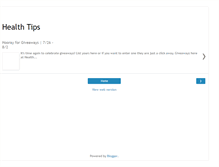 Tablet Screenshot of 4health-tips.blogspot.com