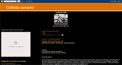 Desktop Screenshot of ciclistacanario.blogspot.com