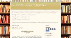 Desktop Screenshot of alifetimelegacyoflearning.blogspot.com