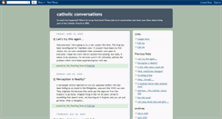 Desktop Screenshot of cathconversations.blogspot.com