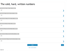 Tablet Screenshot of coldhardwritenumb.blogspot.com