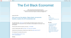Desktop Screenshot of evilblackeconomist.blogspot.com