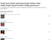 Tablet Screenshot of fergiefergiegergie.blogspot.com