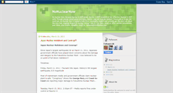 Desktop Screenshot of nonuclearnow.blogspot.com
