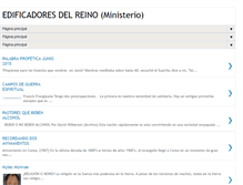 Tablet Screenshot of edificadoresdelreino.blogspot.com