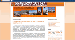 Desktop Screenshot of mancomunidadcomarcadehuescar.blogspot.com