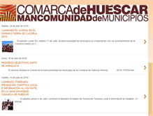 Tablet Screenshot of mancomunidadcomarcadehuescar.blogspot.com