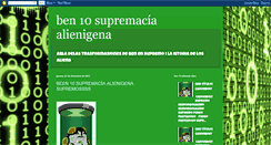 Desktop Screenshot of ben10fuerzaalienigenaytrasfomasionese.blogspot.com