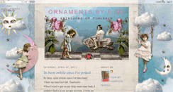 Desktop Screenshot of ornamentsbypink.blogspot.com