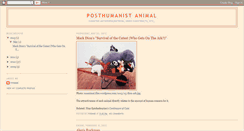 Desktop Screenshot of posthumananimal.blogspot.com