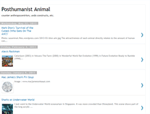 Tablet Screenshot of posthumananimal.blogspot.com