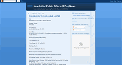 Desktop Screenshot of new-ipo.blogspot.com
