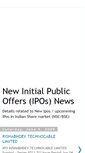 Mobile Screenshot of new-ipo.blogspot.com