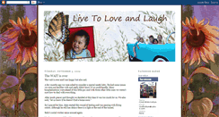 Desktop Screenshot of livetoloveandlaugh.blogspot.com