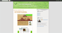 Desktop Screenshot of intrafoodsupplement.blogspot.com