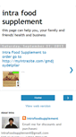 Mobile Screenshot of intrafoodsupplement.blogspot.com