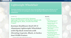 Desktop Screenshot of lightweightwheelchair-chanee.blogspot.com