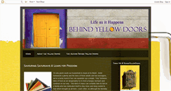Desktop Screenshot of behindyellowdoors.blogspot.com