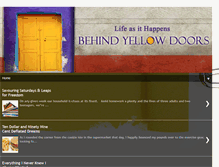 Tablet Screenshot of behindyellowdoors.blogspot.com