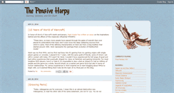 Desktop Screenshot of pensiveharpy.blogspot.com