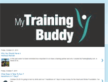 Tablet Screenshot of mytrainingbuddy.blogspot.com