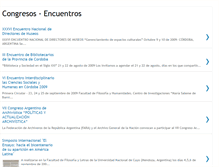 Tablet Screenshot of congresosencuentros.blogspot.com