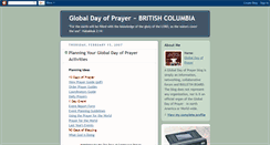 Desktop Screenshot of globaldayofprayerbc.blogspot.com