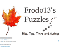 Tablet Screenshot of frodopuzzles.blogspot.com