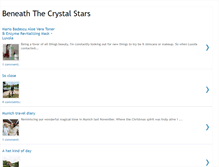 Tablet Screenshot of beneaththecrystalstars.blogspot.com