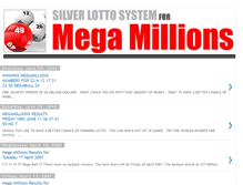 Tablet Screenshot of megamillionssystem.blogspot.com