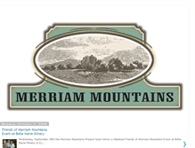 Tablet Screenshot of merriammountains.blogspot.com