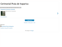 Tablet Screenshot of cerimonialpraiadeitaparica.blogspot.com