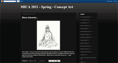 Desktop Screenshot of mica2011springconceptart.blogspot.com