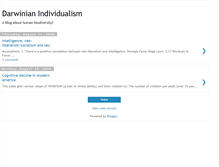 Tablet Screenshot of darwinianindividualism.blogspot.com
