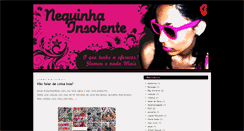 Desktop Screenshot of neguinhainsolente.blogspot.com