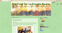 Desktop Screenshot of fund4escuelapacaja.blogspot.com