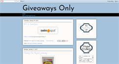 Desktop Screenshot of giveawaysonly.blogspot.com