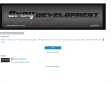 Tablet Screenshot of graydevelopment.blogspot.com