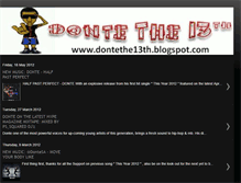 Tablet Screenshot of dontethe13th.blogspot.com