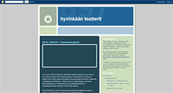 Desktop Screenshot of hyvinkaanteatterit.blogspot.com
