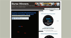 Desktop Screenshot of bursawinners.blogspot.com