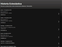 Tablet Screenshot of blogdehistoriaeclesiastica.blogspot.com