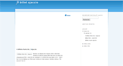 Desktop Screenshot of billetajaccio-48.blogspot.com